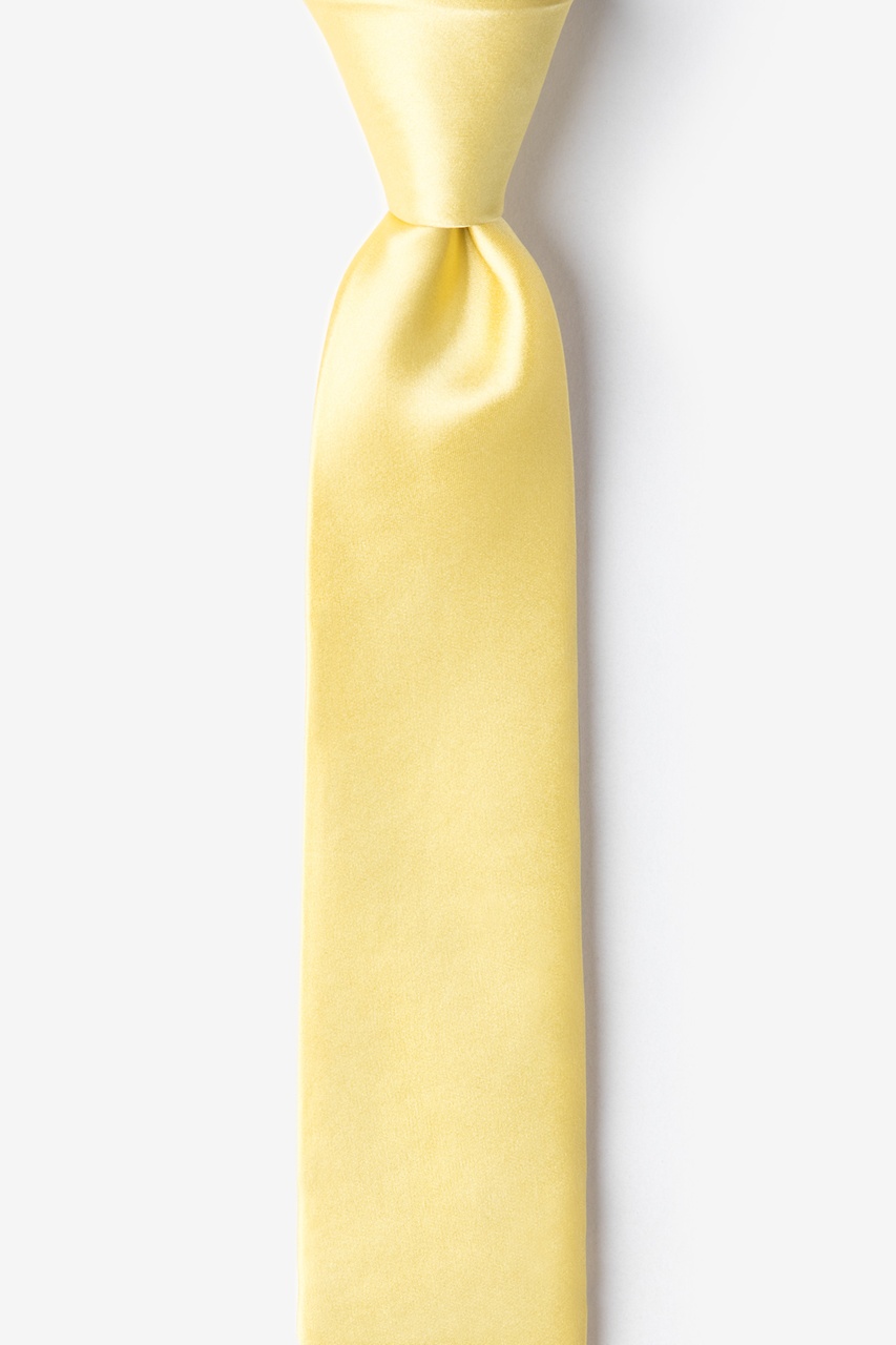 "Sunshine Yellow 2"" Skinny Silk Tie Formal Neckties — free download